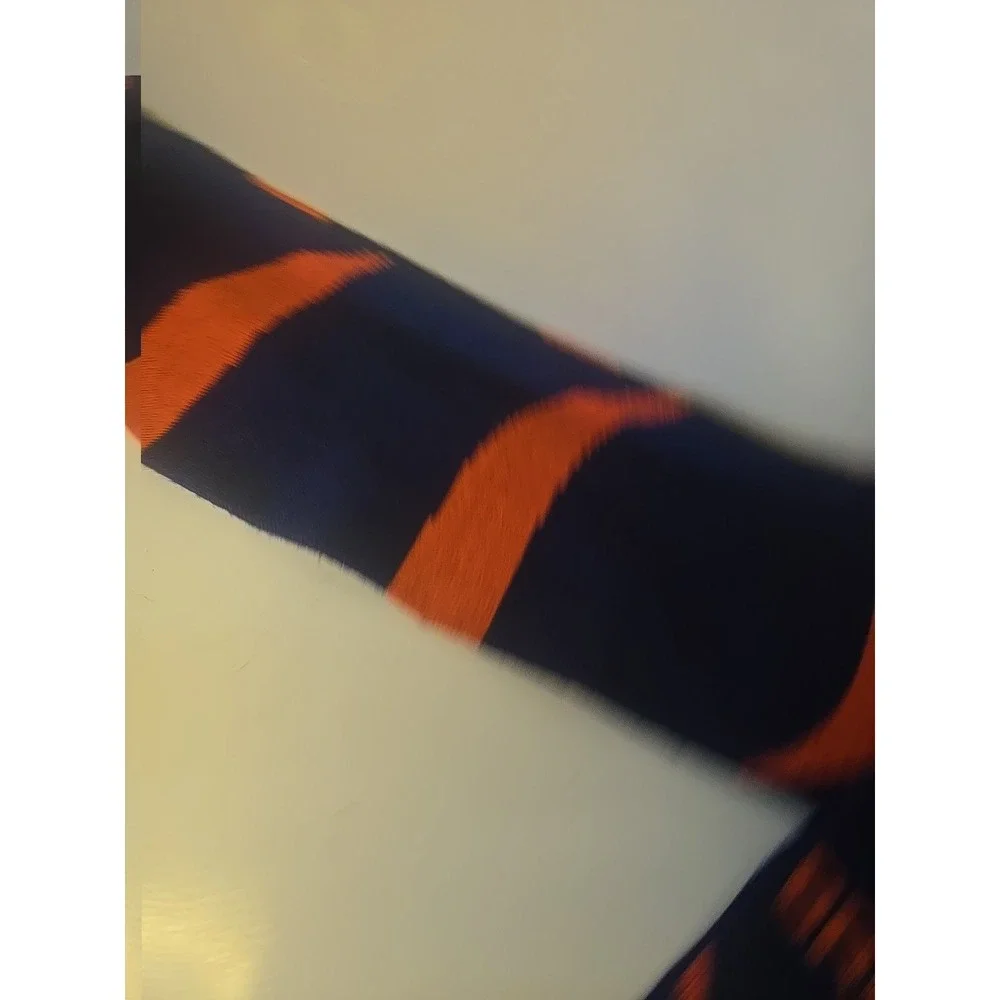 Vtg Denver Broncos NFL Knit Scarf Forever Collectibles FOCO Orange Blue 6